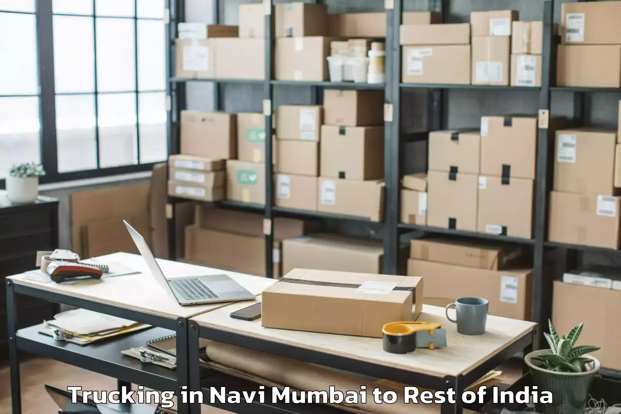 Easy Navi Mumbai to Thathri Trucking Booking